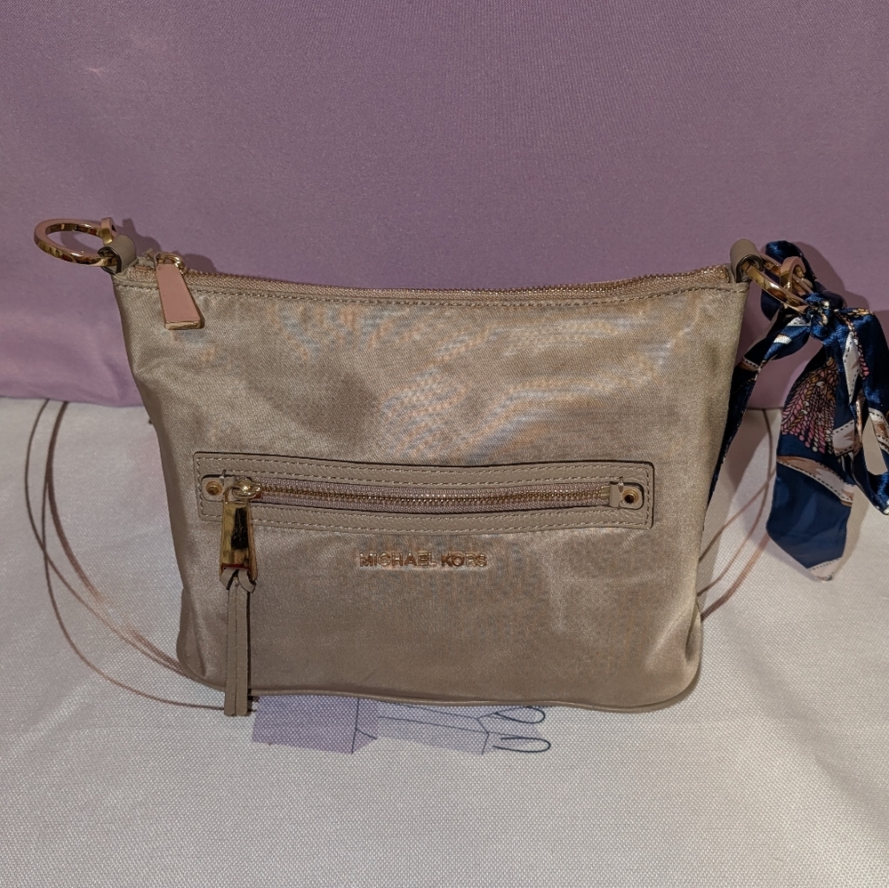 MICHAEL KORS Gold Nylon Bag
